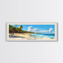 Bávaro Beach, Dominican Republic Panoramic Beach Print, Vacation Gift, Dominican Republic Wall Art, Beach Painting, Beach Decor, Beach Painting