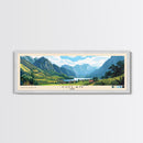 Colan, Peru Panoramic Beach Print, Vacation Gift, Peru Wall Art, Framed Canvas Print, Framed Beach Painting