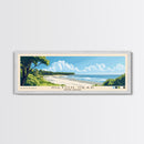 Hilton Head, South Carolina Panoramic Beach Print, Vacation Gift, South Carolina Wall Art, Framed Canvas Print, Framed Beach Painting
