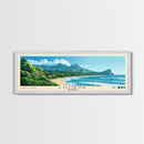 Lombok, Indonesia Panoramic Beach Print, Vacation Gift, Indonesia Wall Art, Framed Canvas Print, Framed Beach Painting