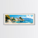Platys Gialos, Greece Panoramic Beach Print, Vacation Gift, Greece Wall Art, Beach Painting, Beach Decor, Beach Painting
