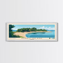 Rabbit Island, Cambodia Panoramic Beach Print, Vacation Gift, Cambodia Wall Art, Beach Painting, Beach Decor, Beach Painting