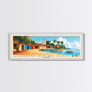 Santa Cruz del Islote, Colombia Panoramic Print, Vacation Gift, Colombia Wall Art, Beach Painting, Beach Decor, Large Wall Art, Wood Frame Art