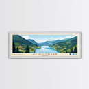 Schluchsee, Germany Panoramic Beach Print, Vacation Gift, Germany Wall Art, Framed Canvas Print, Framed Beach Painting