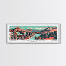 Colorado Springs Colorado Panoramic Travel Poster Canvas Print