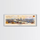 Bonn Germany Travel Print Wall Art, Panoramic City Art, Travel Art, Wall Decor, Vacation Gift, Framed Canvas Print Or Metal Art