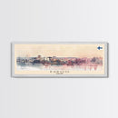 Espoo Finland Wall Art, Panoramic Travel Poster, Panoramic Framed Canvas Print, City Wall Art, Wall Hanging Home Decor, Travel Art