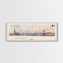 Hasselt Belgium Wall Art, Panoramic Travel Poster, Panoramic Framed Canvas Print, City Wall Art, Wall Hanging Home Decor, Travel Art