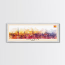 Uppsala Sweden Wall Art, Panoramic Travel Poster, Panoramic Framed Canvas Print, City Wall Art, Wall Hanging Home Decor, Travel Art