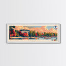 Espoo Finland Wall Art, Panoramic Travel Poster, Panoramic Framed Canvas Print, City Wall Art, Wall Hanging Home Decor, Travel Art