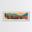 Tuzla Bosnia Travel Print Wall Art, Panoramic City Art, Travel Art, Wall Decor, Vacation Gift, Framed Canvas Print Or Metal Art