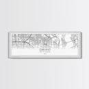 Panoramic Garland City Map, Texas Art, Map Print, Minimalist Wall Art, Canvas Art, Housewarming Gift, Street Map Art, Closing Gift