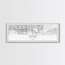 Panoramic Glendale City Map, Arizona Art, Map Print, Minimalist Wall Art, Canvas Art, Housewarming Gift, Street Map Art, Closing Gift