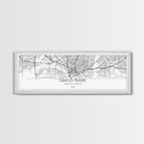 Panoramic Grand Prairie City Map, Texas Art, Map Print, Minimalist Wall Art, Canvas Art, Housewarming Gift, Street Map Art, Closing Gift