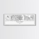Panoramic Jacksonville City Map, Florida Art, Map Print, Minimalist Wall Art, Canvas Art, Housewarming Gift, Street Map Art, Closing Gift