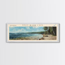 Bras d'Or Lake Framed Canvas Print, Panoramic Lake House Decor, Wall Art, Travel Poster, Rustic Lake Painting, Home Decor
