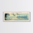 Lake Seminole, Boho Art, Scenic Landscape, Travel Poster Art, Wall Art, Home Decor, Nature Scene, Lake Painting, Minimalist Art, Contemporary Art, Travel Print, Framed Canvas Print, Lake House Decor, Panoramic Print