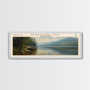 Newfound Lake New Hampshire Framed Canvas Print, Lake House Decor, Panoramic Wall Art, Travel Poster, Scenic Landscape Painting, Contemporary Art