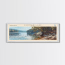 Tenaya Lake California Panoramic Wall Art, Framed Canvas Print, Lake House Decor, Travel Poster, Serene Landscape, Bedroom Decor, Home Decor
