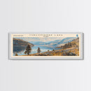 Tuklomarak Lake Panoramic Wall Art, Framed Canvas Print, Lake House Decor, Travel Poster, Serene Landscape, Living Room Decor