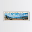 Webb Lake Maine Panoramic Wall Art, Framed Canvas Print, Lake House Decor, Travel Poster, Beautiful Lake Scene, Bedroom Decor