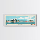 Gull Lake California Framed Canvas Print, Panoramic Art, Midcentury Modern, Pop Art, Bedroom Decor, Travel Poster, Lake View, Artistic Decor
