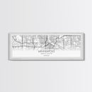 Panoramic Minneapolis City Map, Minnesota Art, Map Print, Minimalist Wall Art, Canvas Art, Housewarming Gift, Street Map Art, Closing Gift