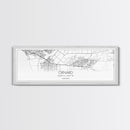 Panoramic Oxnard City Map, California Art, Map Print, Minimalist Wall Art, Canvas Art, Housewarming Gift, Street Map Art, Closing Gift