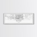 Panoramic Rochester City Map, New York Art, Map Print, Minimalist Wall Art, Canvas Art, Housewarming Gift, Street Map Art, Closing Gift