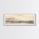 Huacachina Travel Poster Print, Framed Canvas Print, COUNTRY Travel Art, Wood Framed Art, Wall Hanging, Home Decor