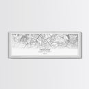 Panoramic Warsaw  City Map, Poland Art, Map Print, Minimalist Wall Art, Canvas Art, Housewarming Gift, Street Map Art, Closing Gift