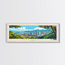 Bucaramanga, Colombia Panoramic Travel Poster Canvas Print, Bucaramanga, Colombia Painting, Colombia Art, Bucaramanga Travel Art, Guest Room Painting