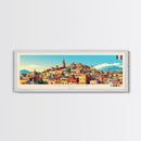 Chihuahua, Mexico Panoramic Travel Poster Canvas Print, Chihuahua, Mexico Painting, Mexico Art, Chihuahua Panoramic Travel Art, Travel Painting
