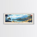 El Bosque, Chile Panoramic Travel Poster Canvas Print, El Bosque, Chile Painting, Chile Art, El Bosque Travel Art, Guest Room Painting