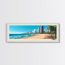 Panoramic Travel Poster Fortaleza, Brazil Canvas Print, Fortaleza, Brazil Painting, Brazil Art, Fortaleza Travel Art, Guest Room Painting