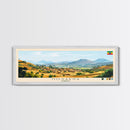 Hosaena, Ethiopia Panoramic Travel Poster Canvas Print, Hosaena, Ethiopia Painting, Ethiopia Art, Hosaena Panoramic Travel Art, Travel Painting