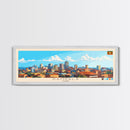 Kampala, Uganda Panoramic Travel Poster Canvas Print, Kampala, Uganda Painting, Uganda Art, Kampala Travel Art, Living Room Painting