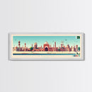 Lahore, Pakistan Panoramic Travel Poster Canvas Print, Lahore, Pakistan Painting, Pakistan Art, Lahore Travel Art, Guest Room Painting