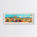 Leon, Mexico Panoramic Travel Poster Canvas Print, Leon, Mexico Painting, Mexico Art, Leon Travel Art, Guest Room Painting
