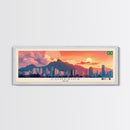 Londrina, Brazil Panoramic Travel Poster Canvas Print, Londrina, Brazil Painting, Brazil Art, Londrina Travel Art, Guest Room Painting