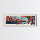 Bendigo, Australia Panoramic Canvas Print, Bendigo, Australia Painting, Australia Art, Bendigo Travel Poster, Travel Art, Guest Room Painting
