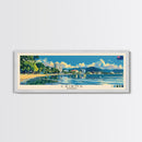 Cairns, Australia Panoramic Canvas Print, Cairns, Australia Painting, Australia Art, Cairns Travel Poster, Travel Art, Living Room Painting