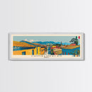 Chimalhuacan, Mexico Panoramic Canvas Print, Chimalhuacan, Mexico Painting, Mexico Art, Chimalhuacan Travel Poster, Travel Art, Living Room Painting