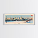 Edmonton, Canada Panoramic Canvas Print, Edmonton, Canada Painting, Canada Art, Edmonton Travel Poster, Travel Art, Living Room Painting