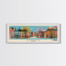Norwich, England Panoramic Canvas Print, Norwich, England Painting, England Art, Norwich Travel Poster, Travel Art, Vacation Gift