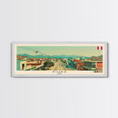 Piura, Peru Panoramic Canvas Print, Piura, Peru Painting, Peru Art, Piura Travel Poster, Travel Art, Housewarming Gift