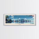 Toronto, Canada Panoramic Canvas Print, Toronto, Canada Painting, Canada Art, Toronto Travel Poster, Travel Art, Living Room Painting