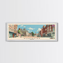 Worcester, England Panoramic Canvas Print, Worcester, England Painting, England Art, Worcester Travel Poster, Travel Art, Guest Room Painting