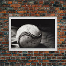 Framed Baseball Print, Black and White Baseball Picture, Sports Wall Decor, Boys Room Wall Decor, Baseball Player Gift, Baseball Nursery Art
