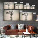 Rustic Farmhouse Home Decor, Windmill Photography Photo Print Art, Rustic Industrial Farmhouse Wall Art Picture, Country Landscape Picture